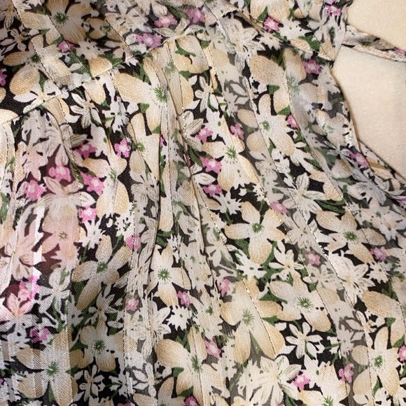 Women’s Floral Print Silver Detail Rachel Zoe Top - Picture 11 of 11